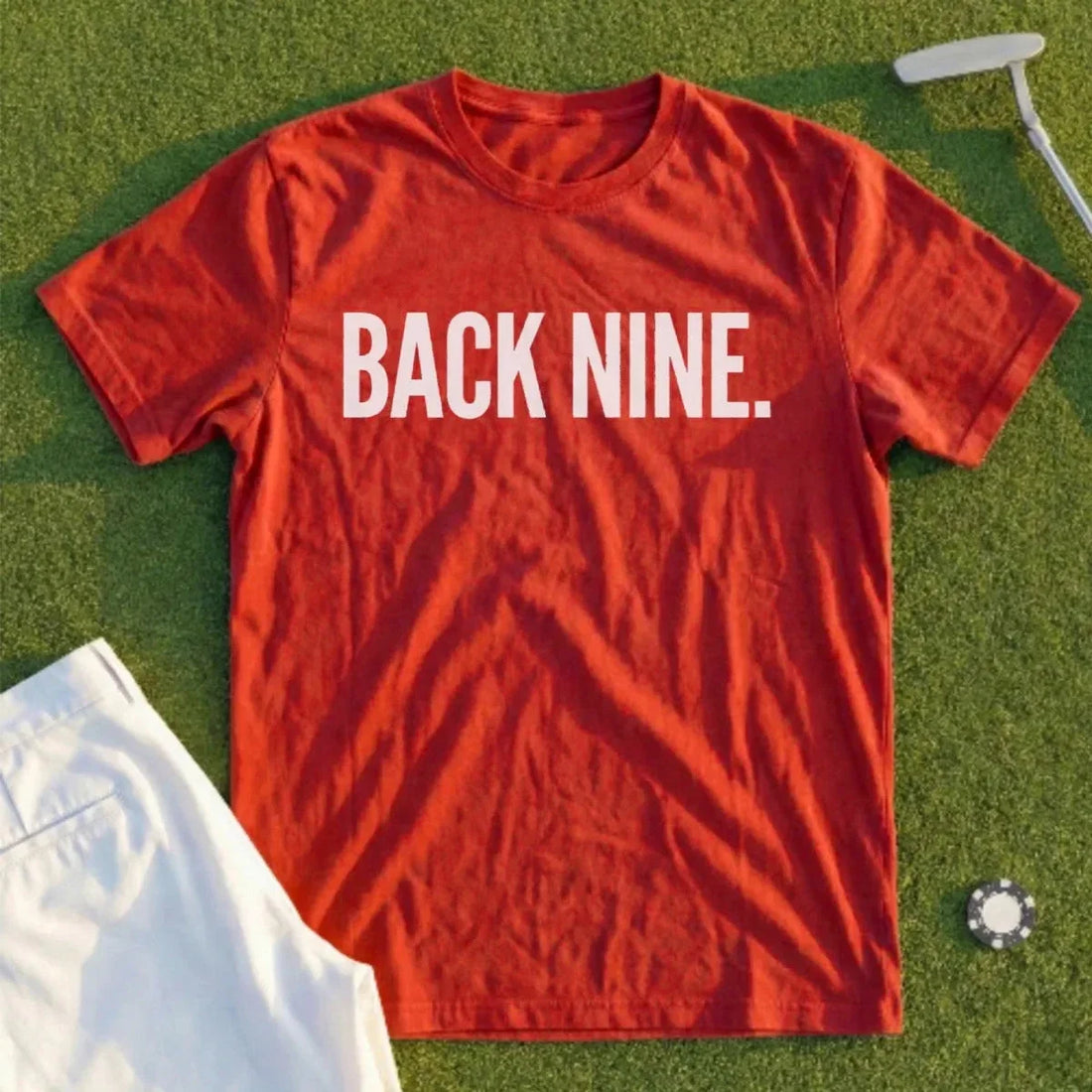 Back Nine funny golf t-shirt from Shanked Right for watching the Tour Championship final round Sunday at East Lake