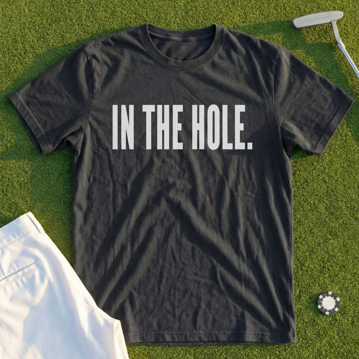 In The Hole Statement Graphic Tee Golf Apparel