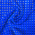 Blue Dot Fade Performance Print Polo, fabric and print close-up