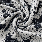 Ink Splatter Performance Print Polo, fabric and print close-up