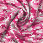 Pink Camo Performance Print Polo, fabric and print close-up