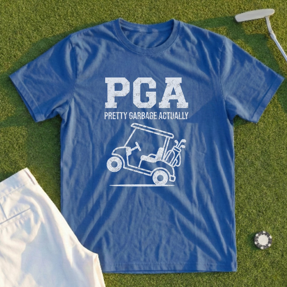 PGA Pretty Garbage Actually Golf Cart T-Shirt