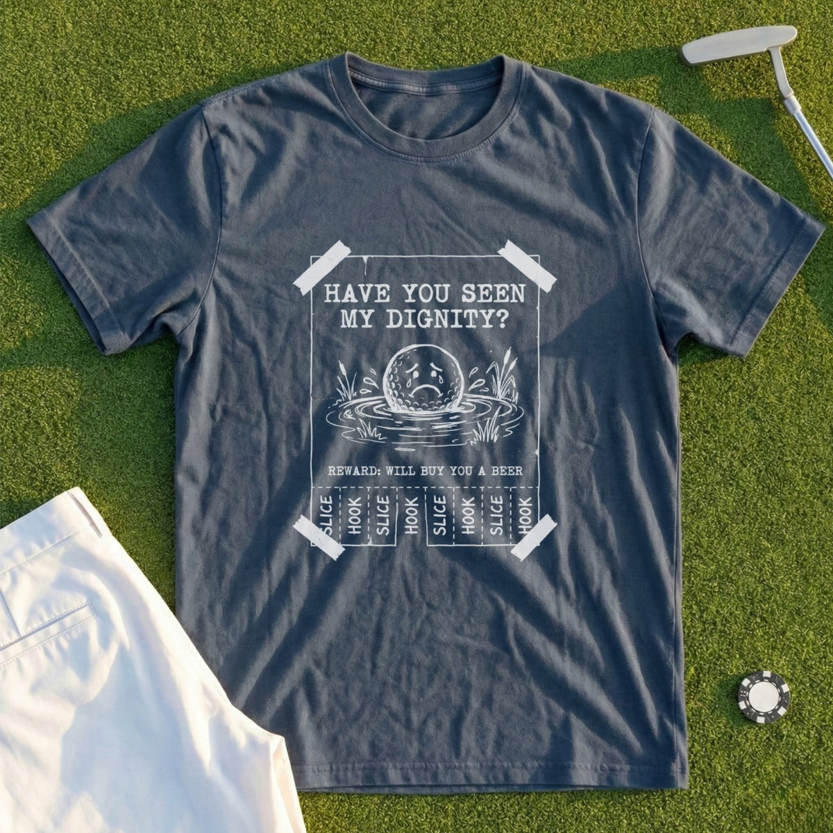 Have You Seen My Dignity Funny Golf T-Shirt for Golfers