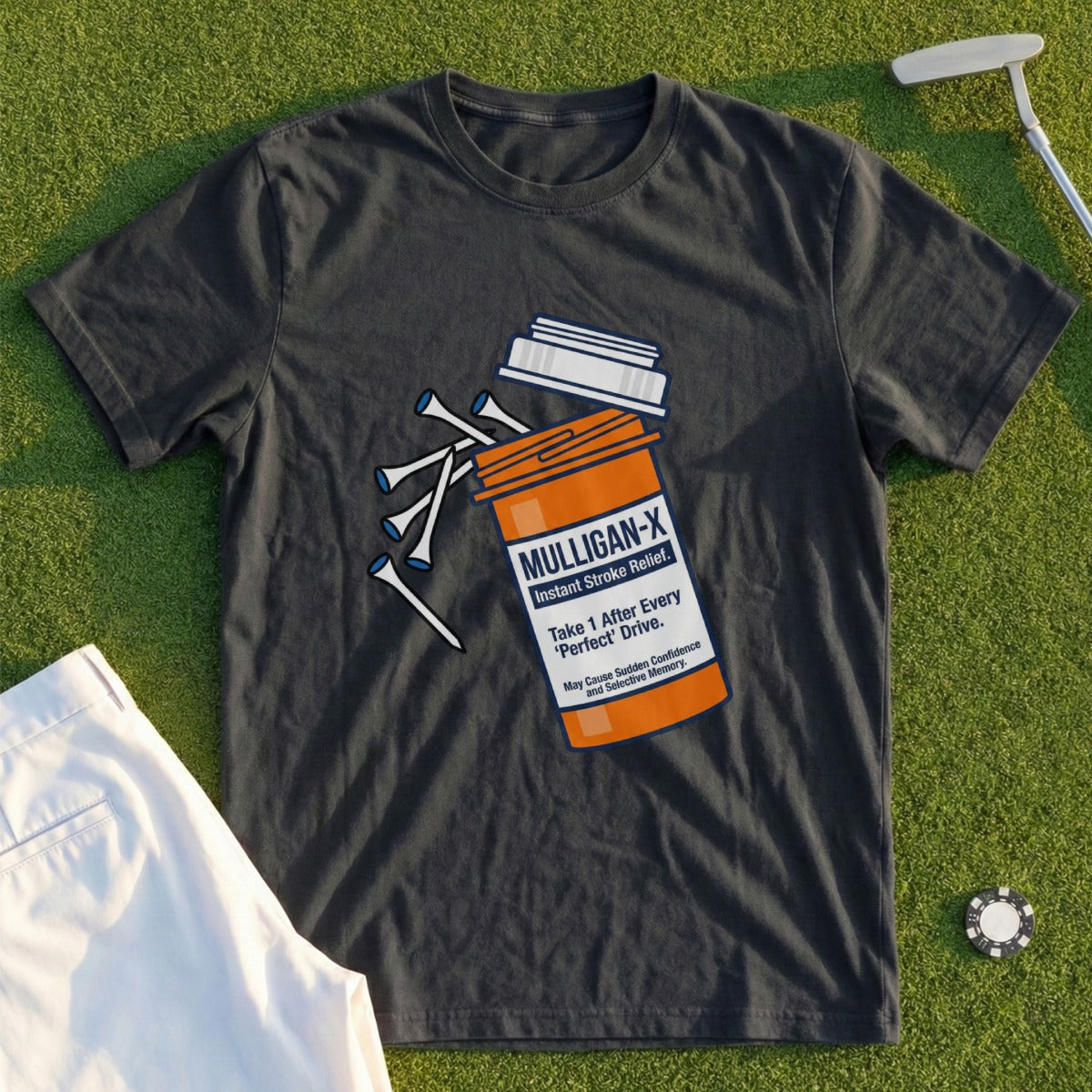 Mulligan-X Instant Stroke Relief Golf Humor Shirt