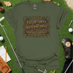 19th Hole Whiskey And Wedges Vintage Sign Tee