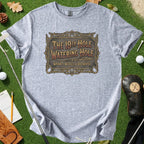 19th Hole Whiskey And Wedges Vintage Sign Tee