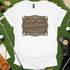 19th Hole Whiskey And Wedges Vintage Sign Tee