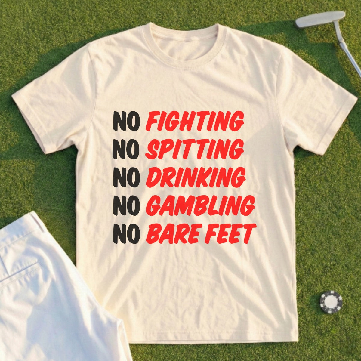 No Fighting No Spitting No Drinking No Gambling Shirt