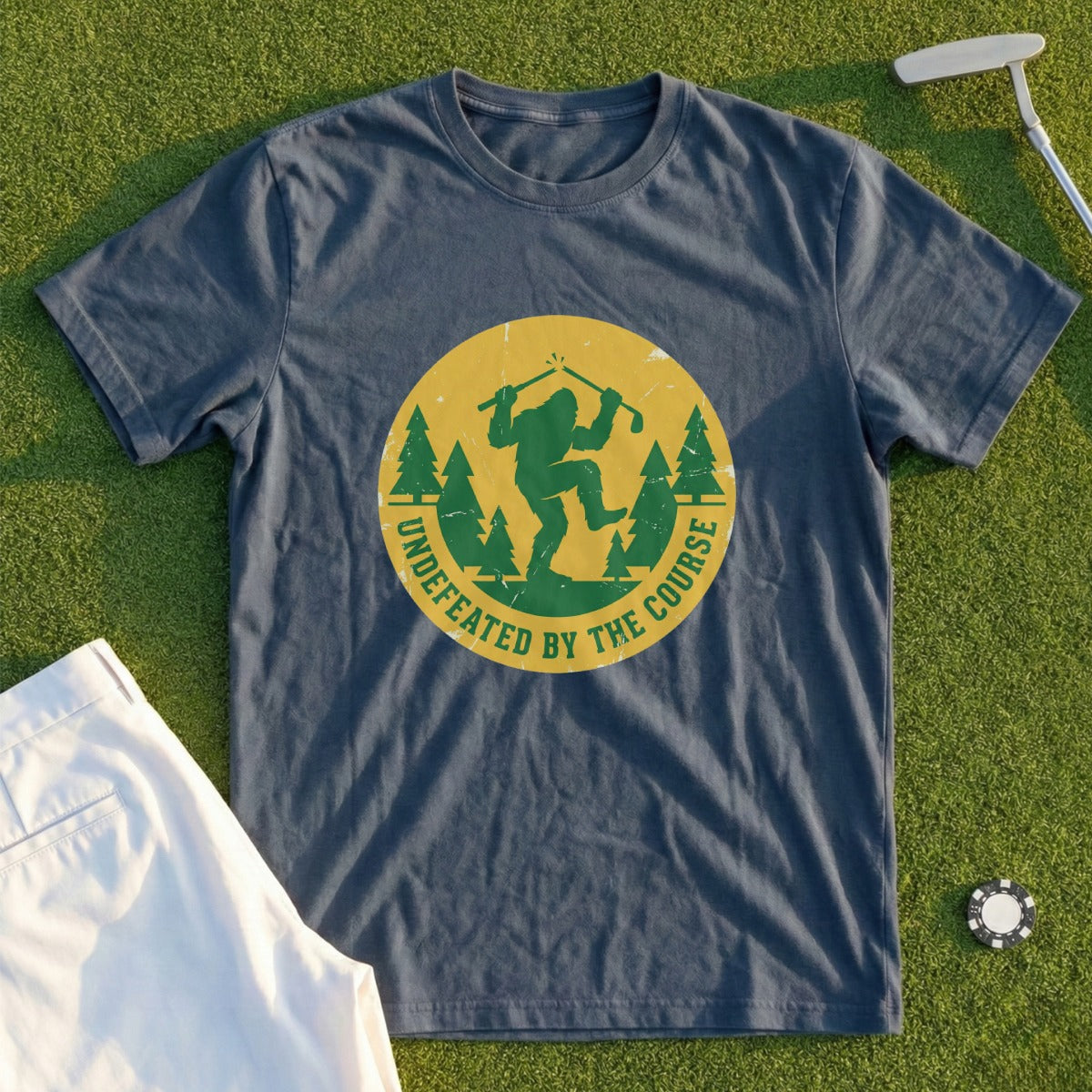 Undefeated By The Course Graphic Outdoor T-shirt