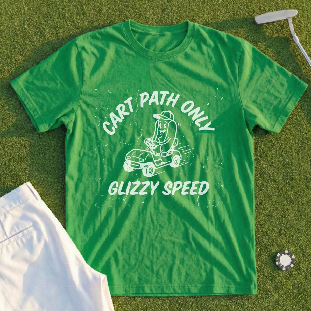 Cart Path Only Glizzy Speed Graphic Tee Shirt