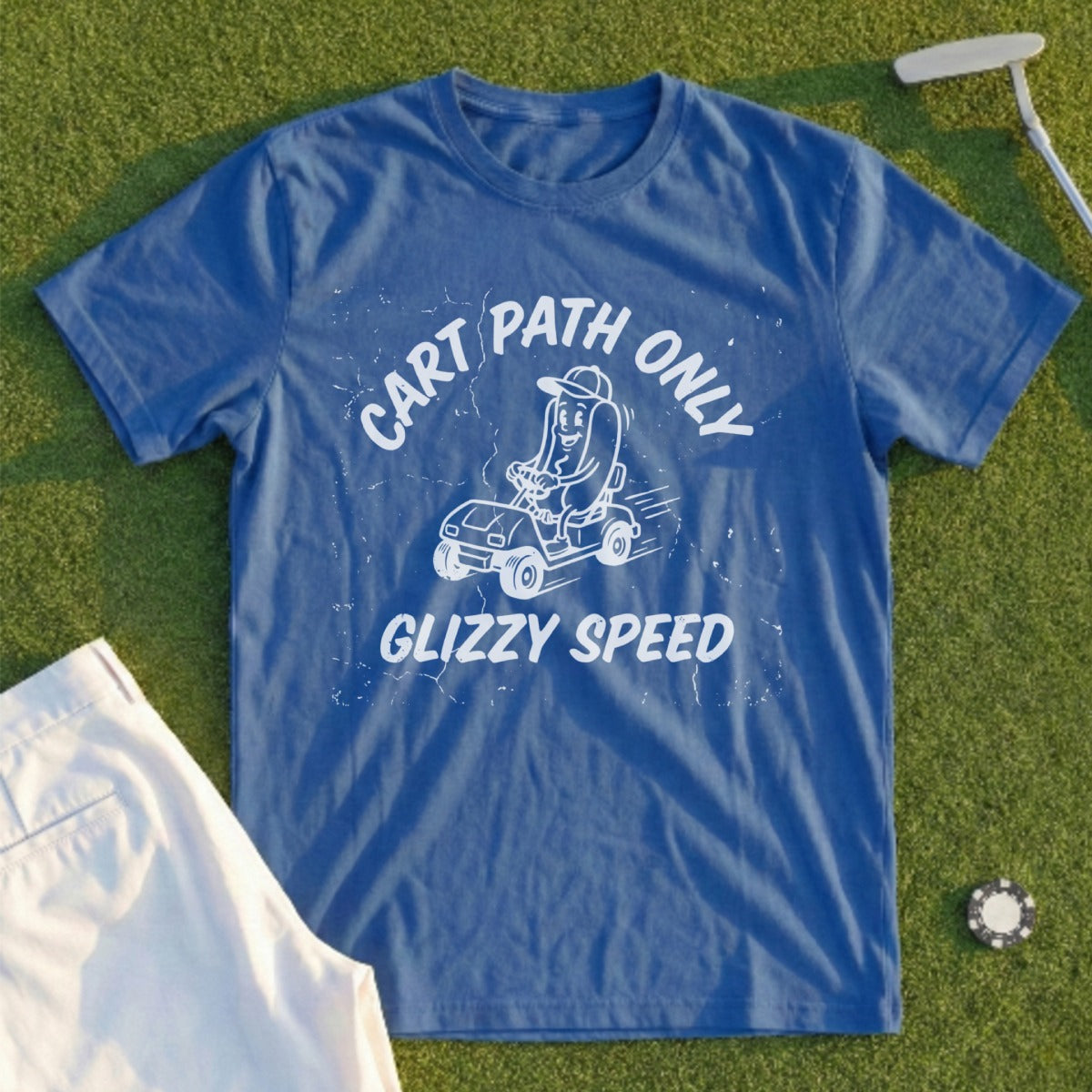 Cart Path Only Glizzy Speed Graphic Tee Shirt