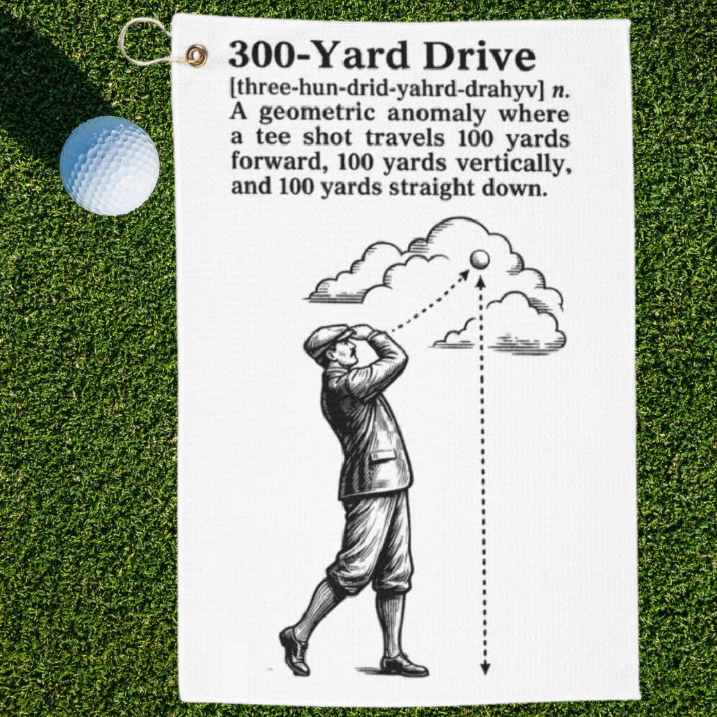 300 Yard Drive Dictionary Definition Golf Towel