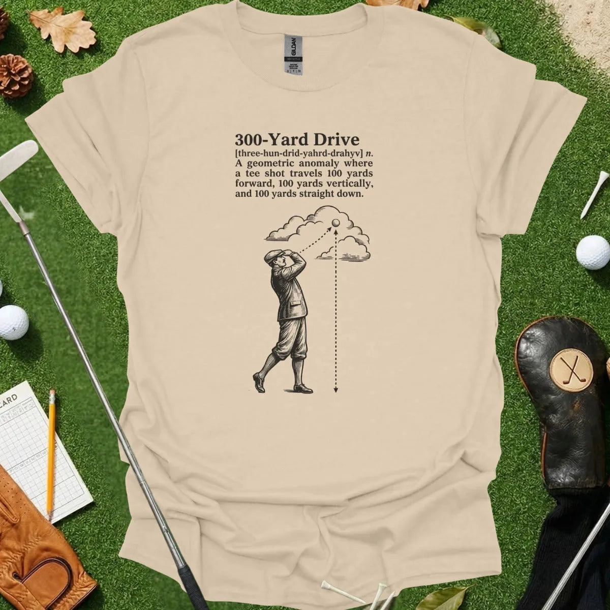300 Yard Drive Dictionary Definition Tee