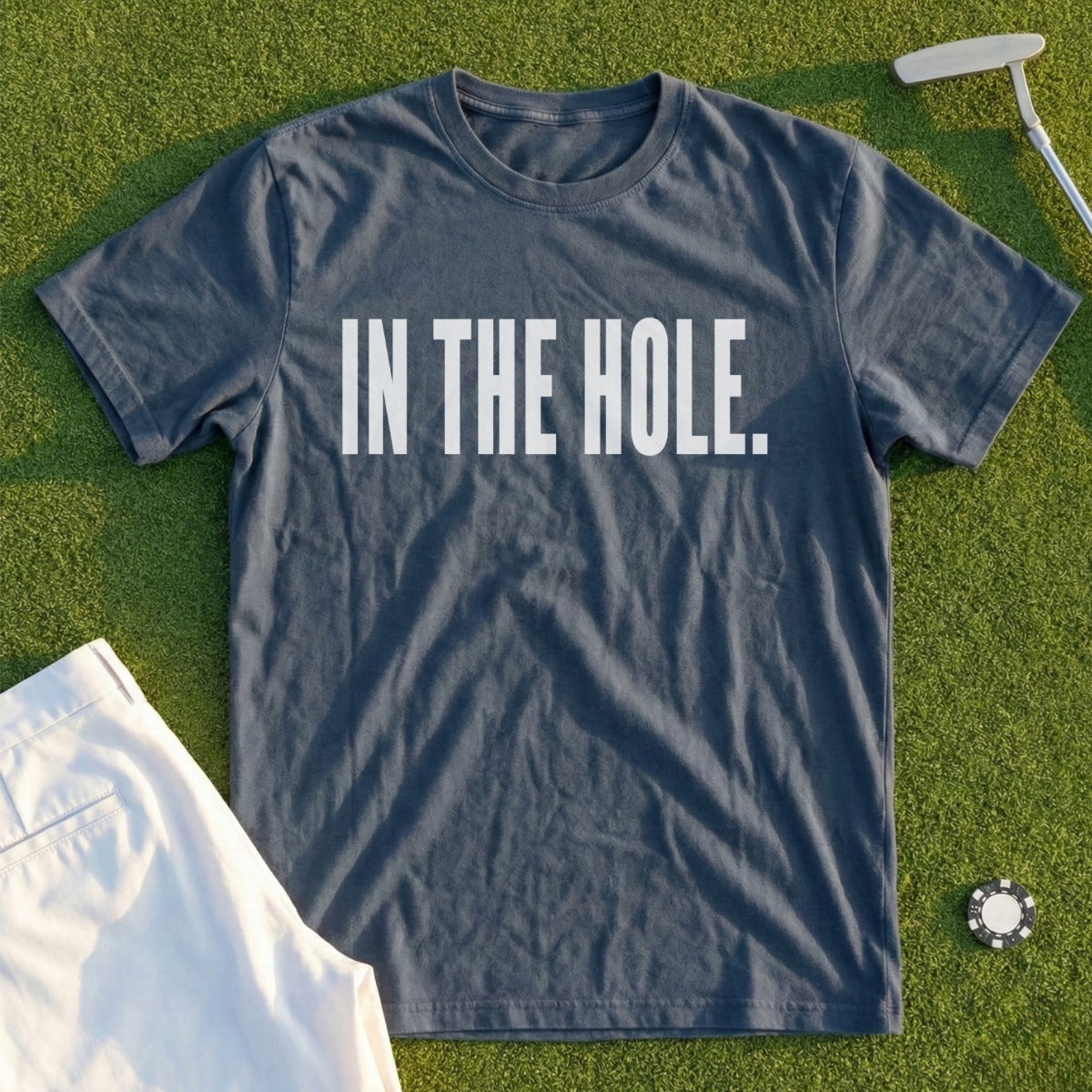In The Hole Golf T-Shirt Fun Graphic Tee for Golfers