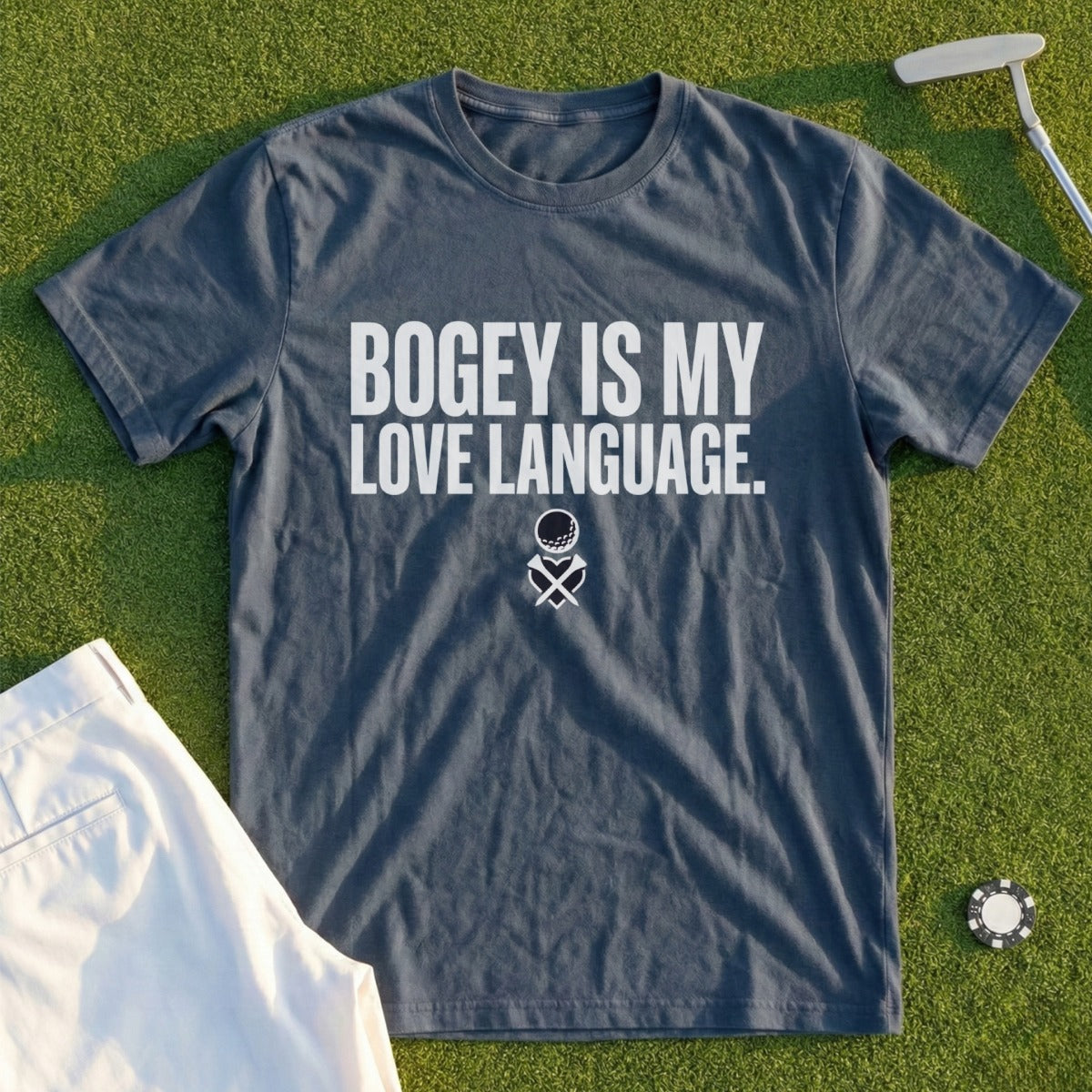 Bogey Is My Love Language Golf Shirt for Enthusiasts
