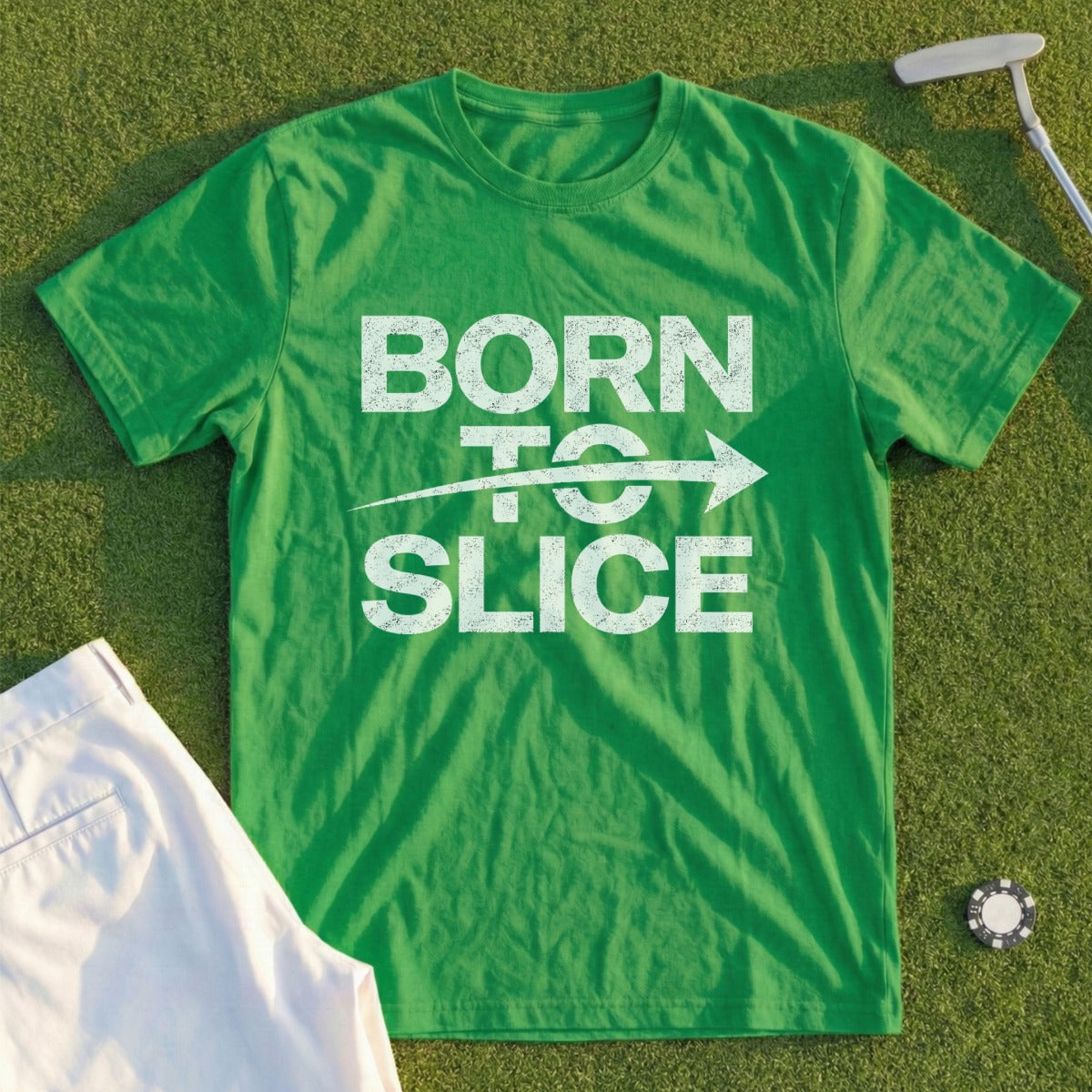 Born to Slice Graphic Tee for Golf Enthusiasts