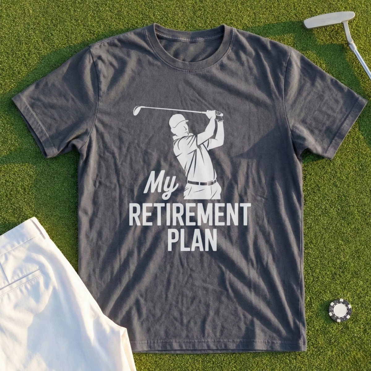 My Retirement Plan Golf Graphic Tee Shirt