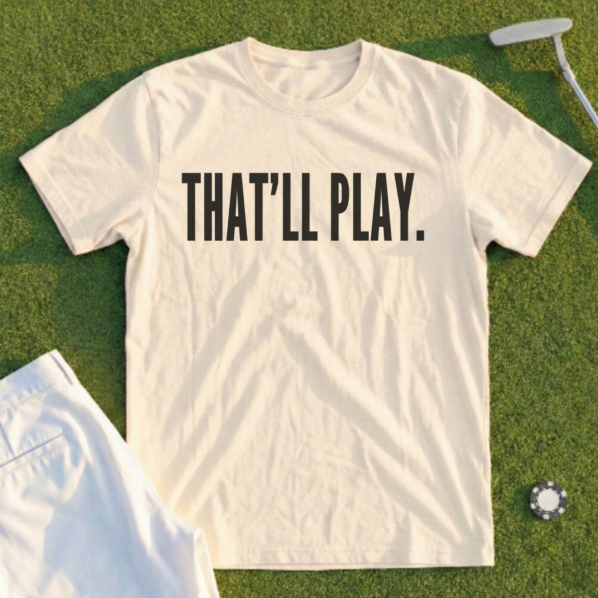 THAT'LL PLAY Printed Golf T-Shirt Casual Wear