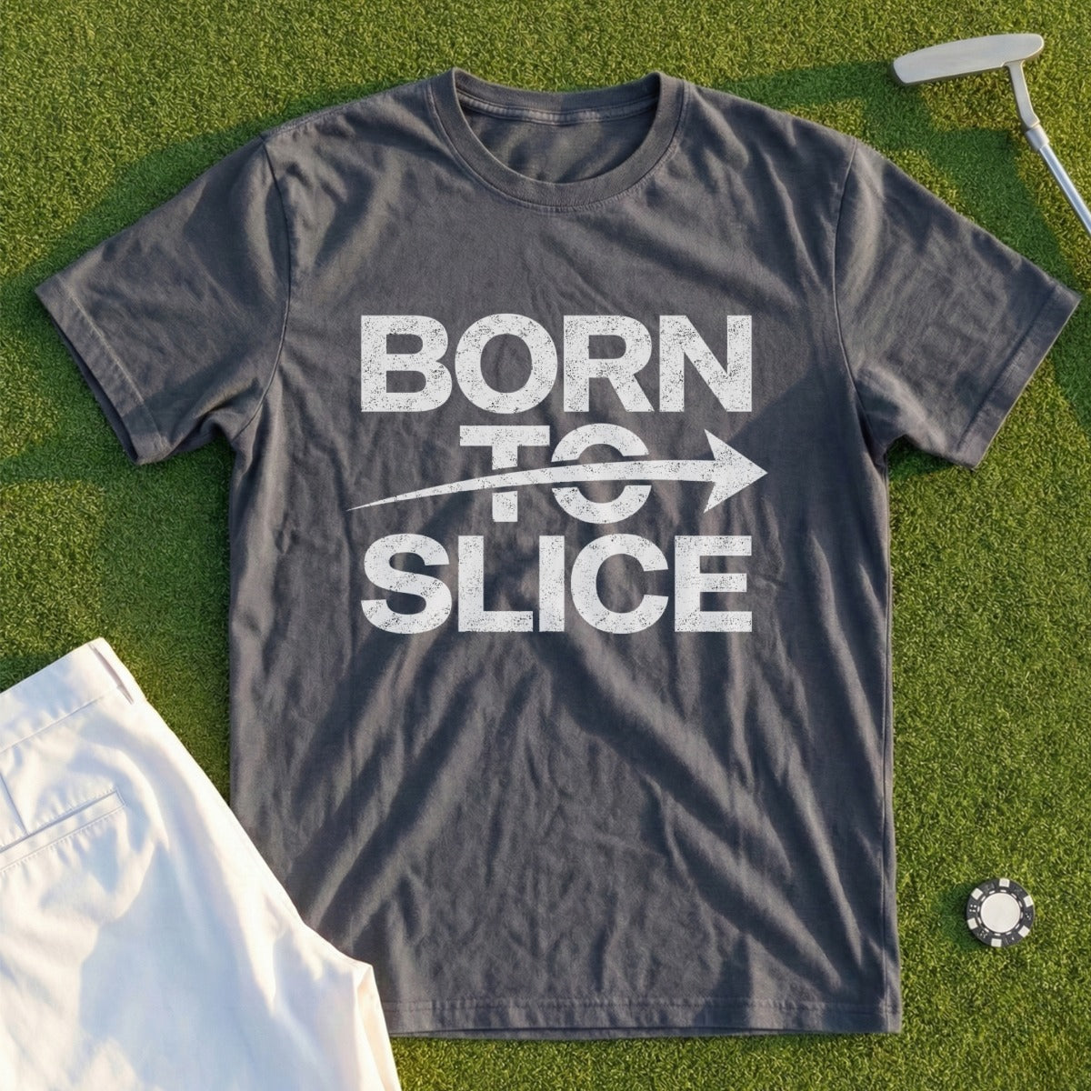Born to Slice Graphic Tee for Golf Enthusiasts