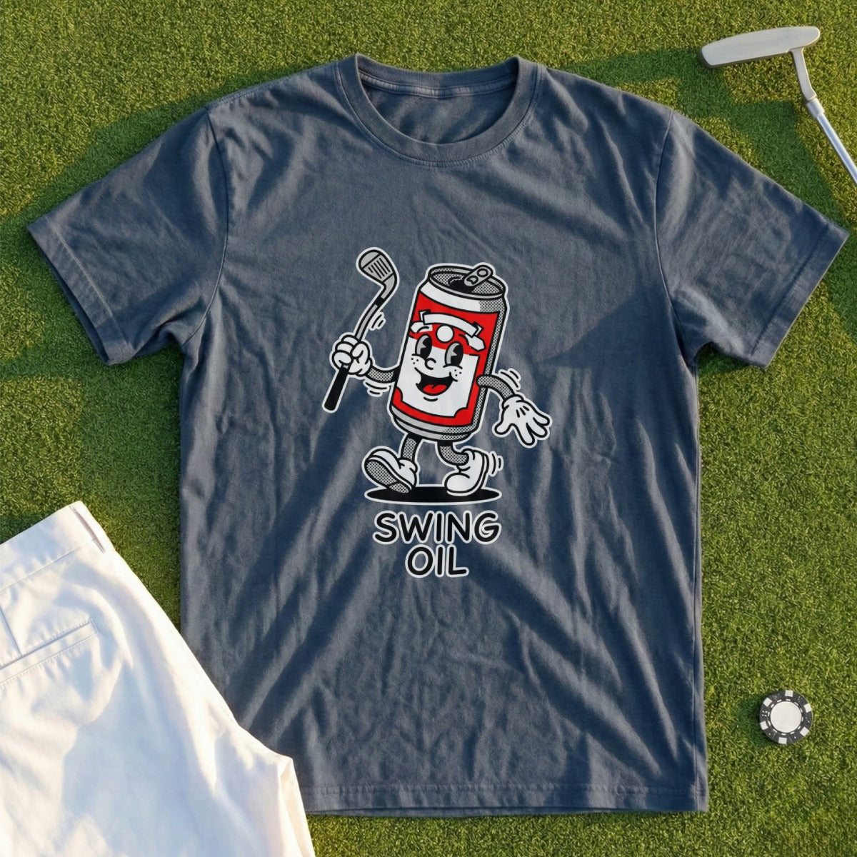 Swing Oil Funny Golf T-Shirt for Enthusiasts