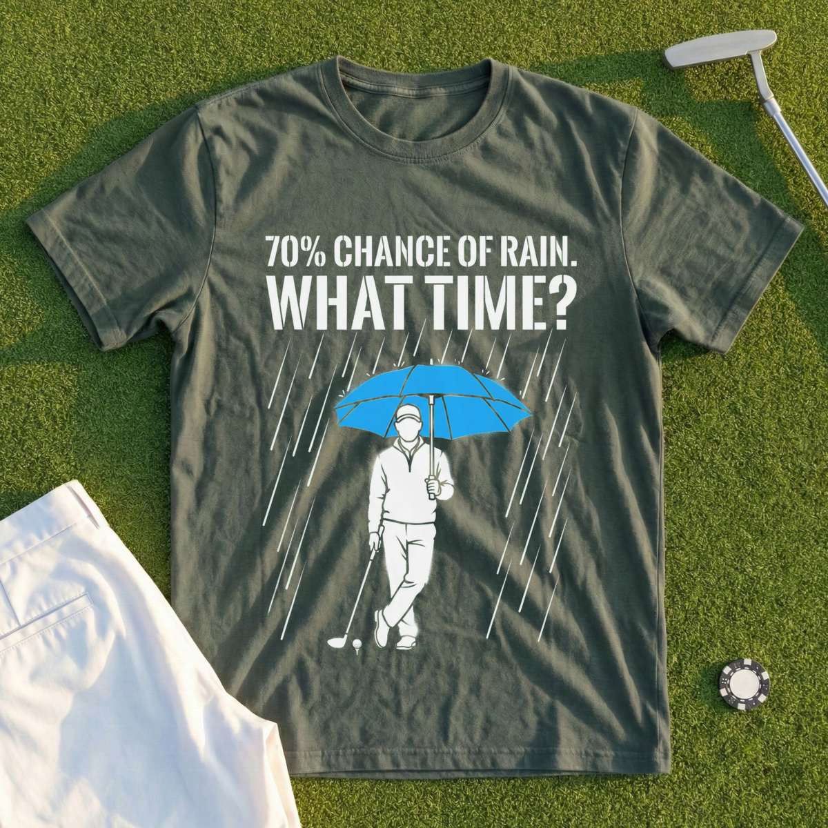 70% Chance Of Rain, What Time Tee