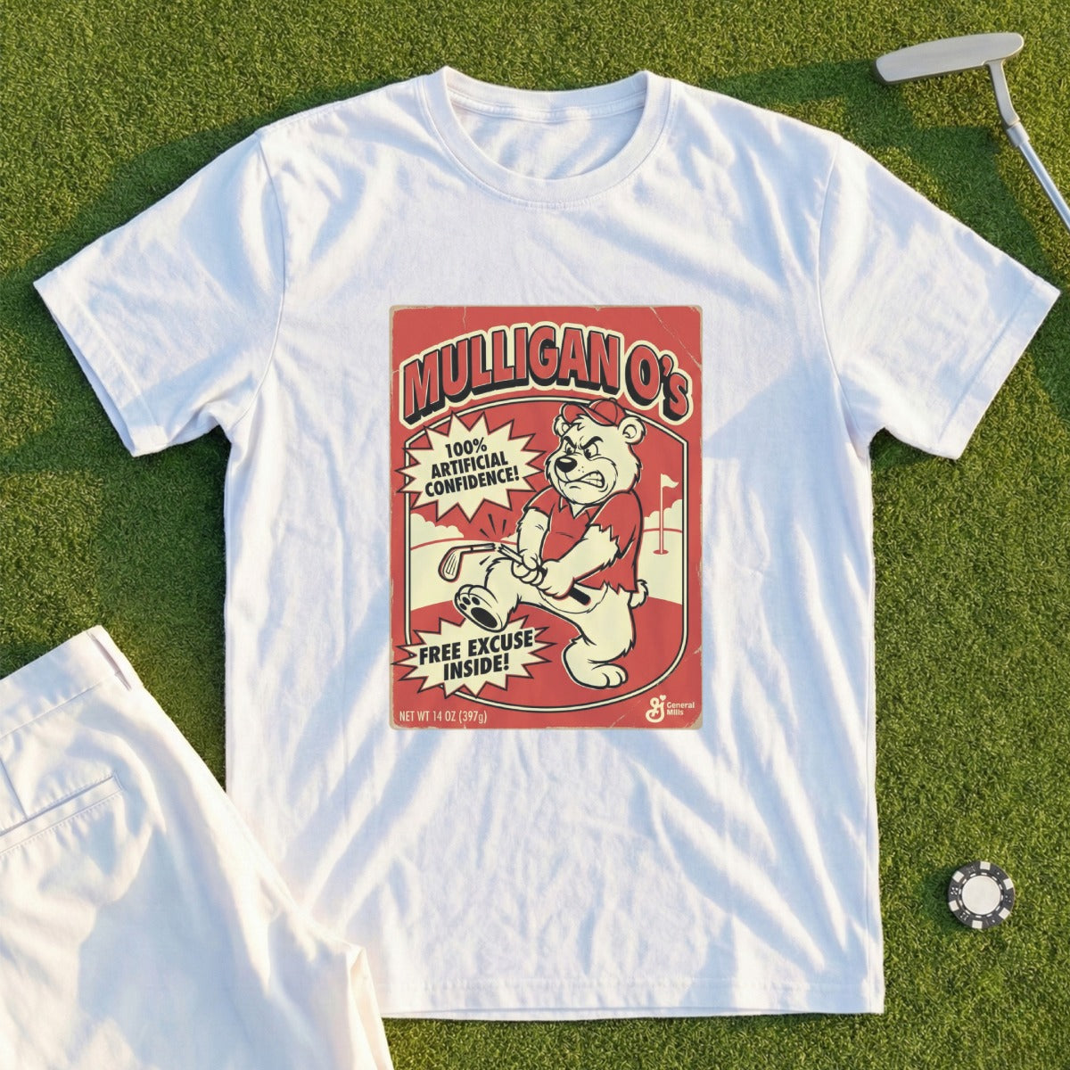 Mulligan O's 100% Artificial Confidence T-Shirt