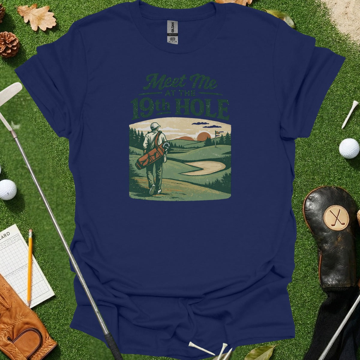 Meet Me At The 19th Hole Golfing T-Shirt