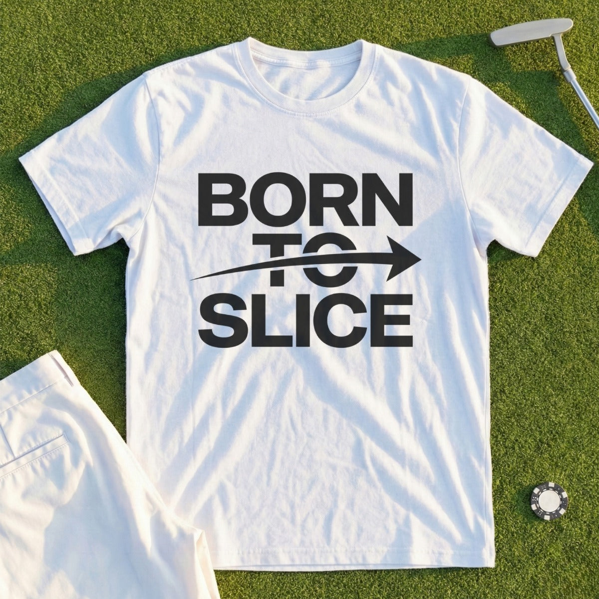 Born to Slice Graphic Tee Golf Inspired Shirt