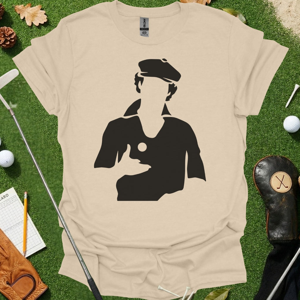 Golfer Silhouette Graphic Tee Shirt for Fans