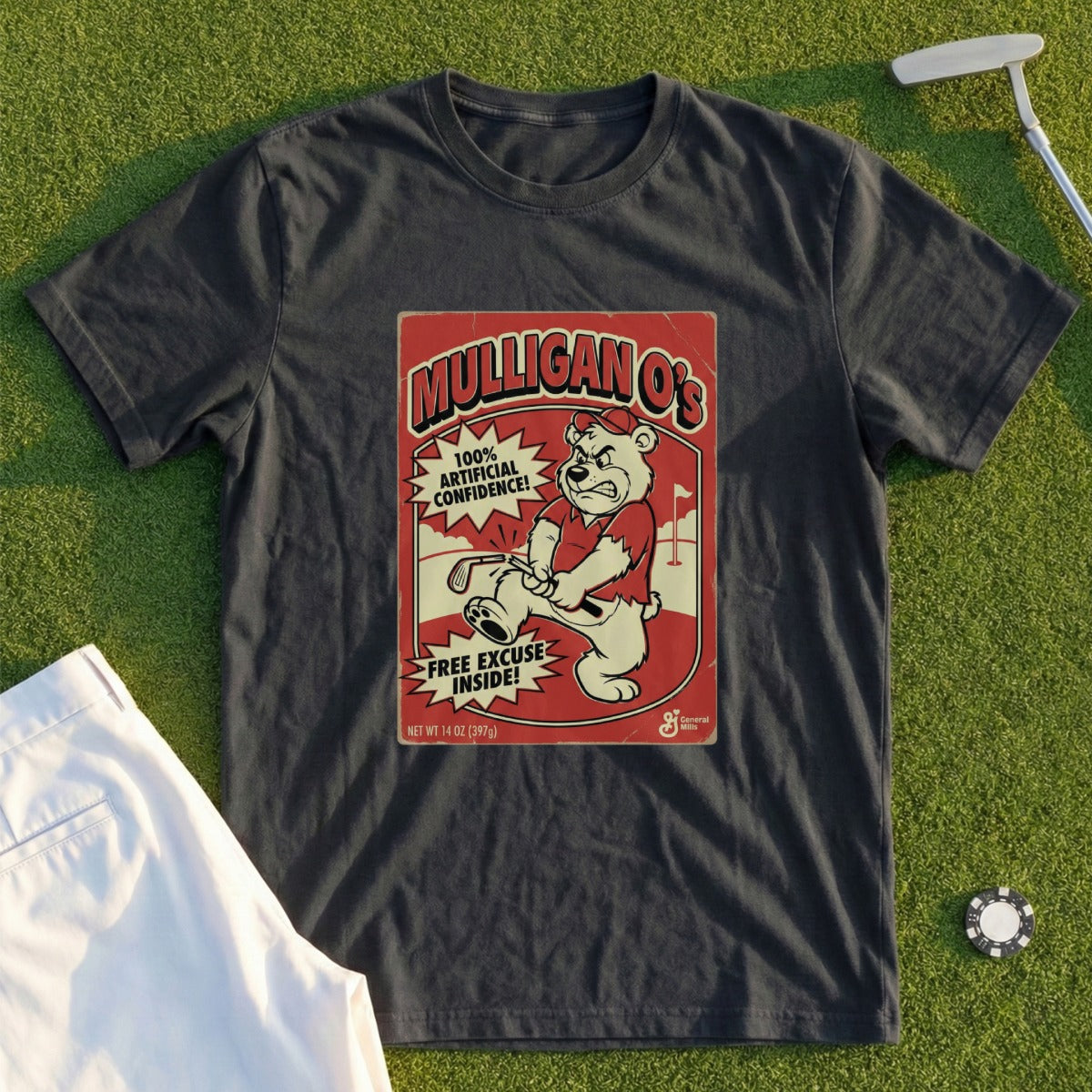 Mulligan O's Artificial Confidence T-Shirt