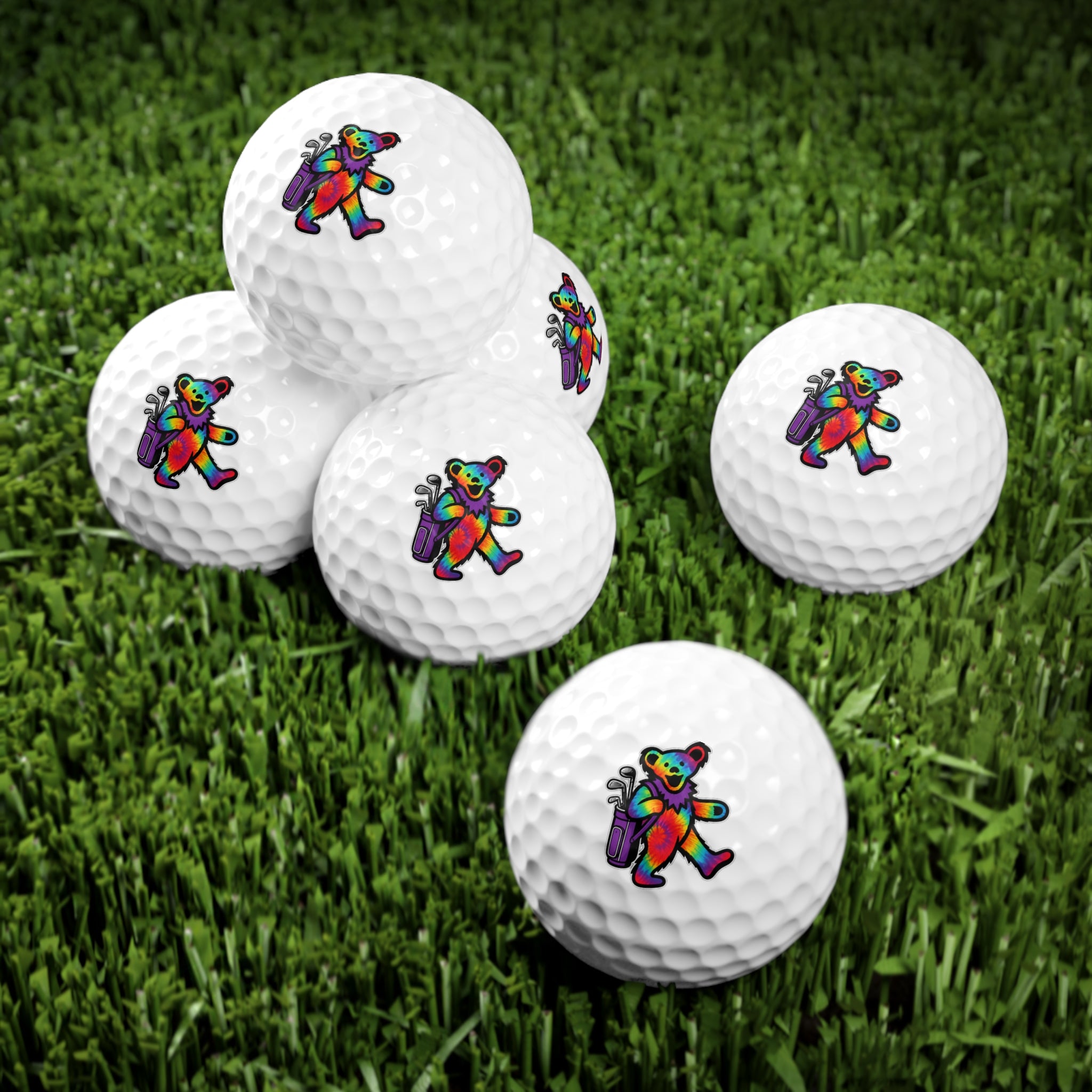 Golfing Bear Golf Balls