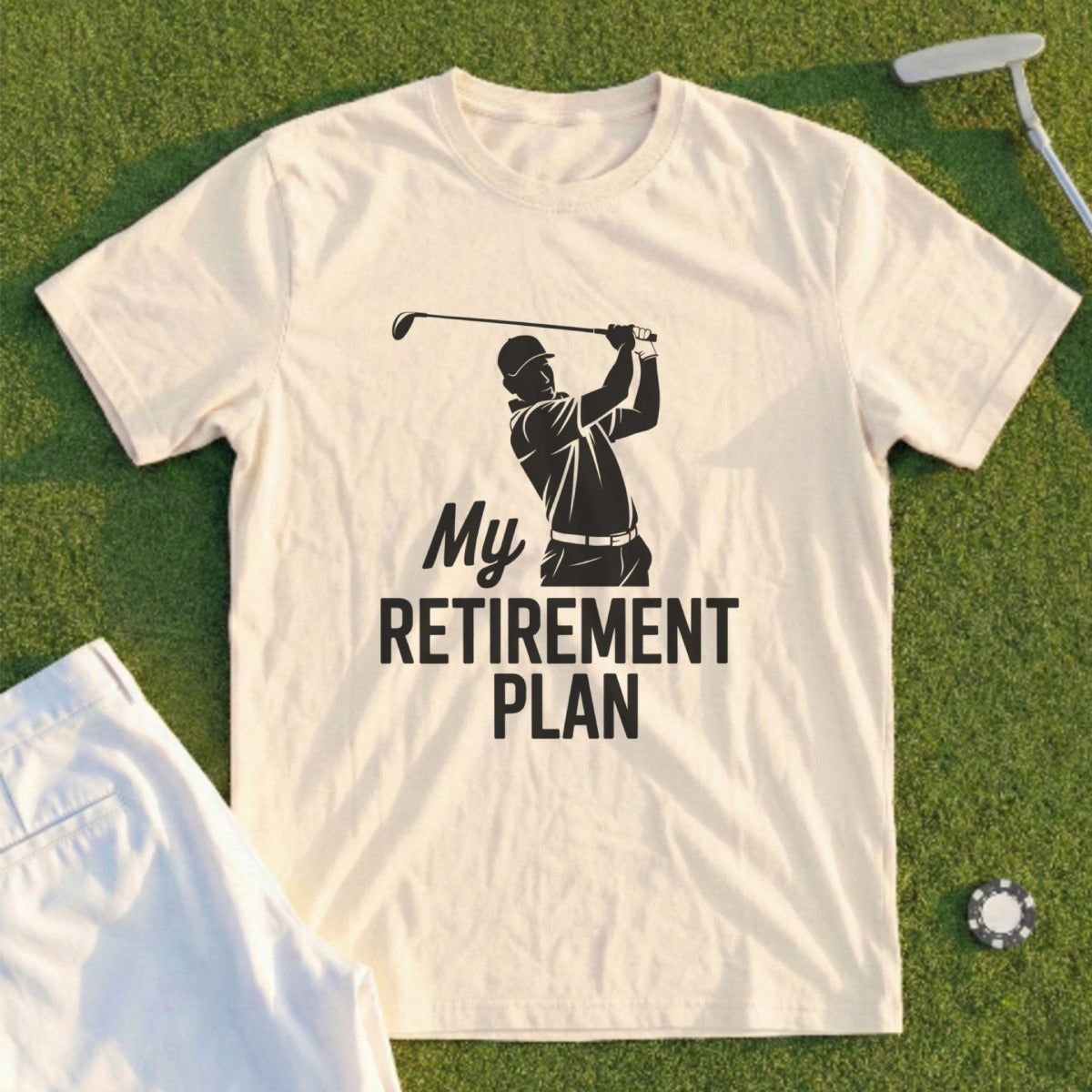 My Retirement Plan Golf Graphic Tee Shirt