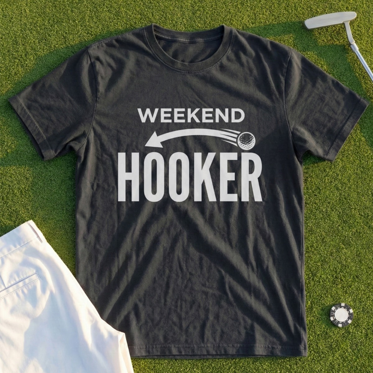 Weekend Hooker Golf T-Shirt For Fun Outings Shirt