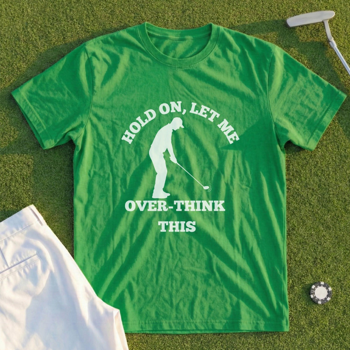 Hold On Let Me Over-Think This Golfing Shirt Product