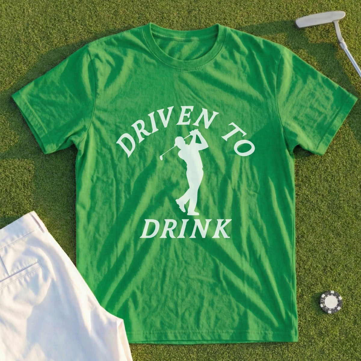 Driven to Drink Golf Player Graphic Tee