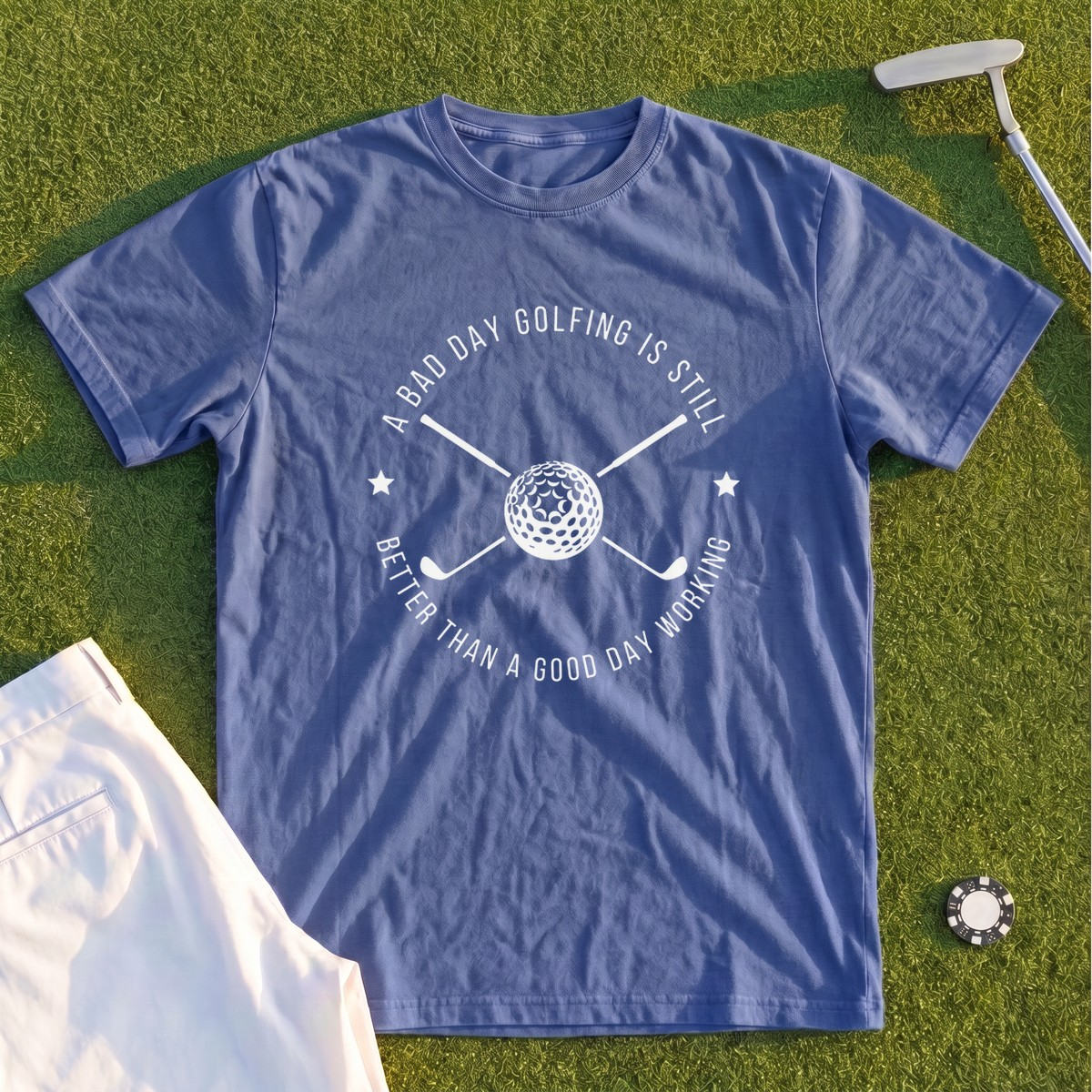 A Bad Day Golfing Premium Tee