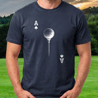 Ace Tee worn on the golf course, Navy