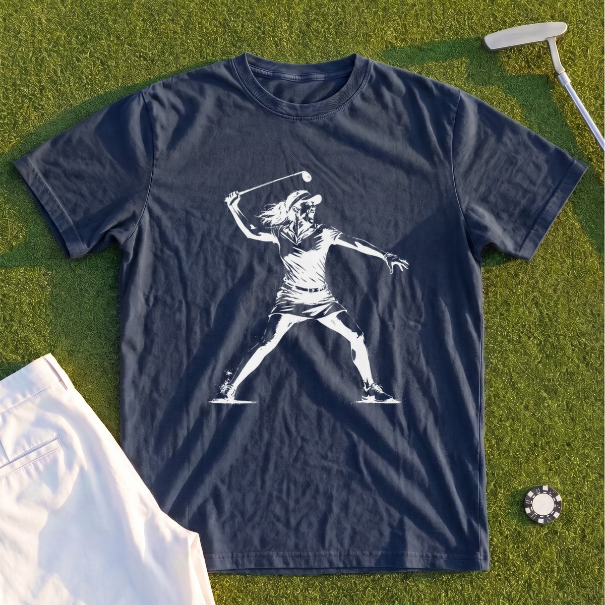 Angry Female Golfer Premium Tee