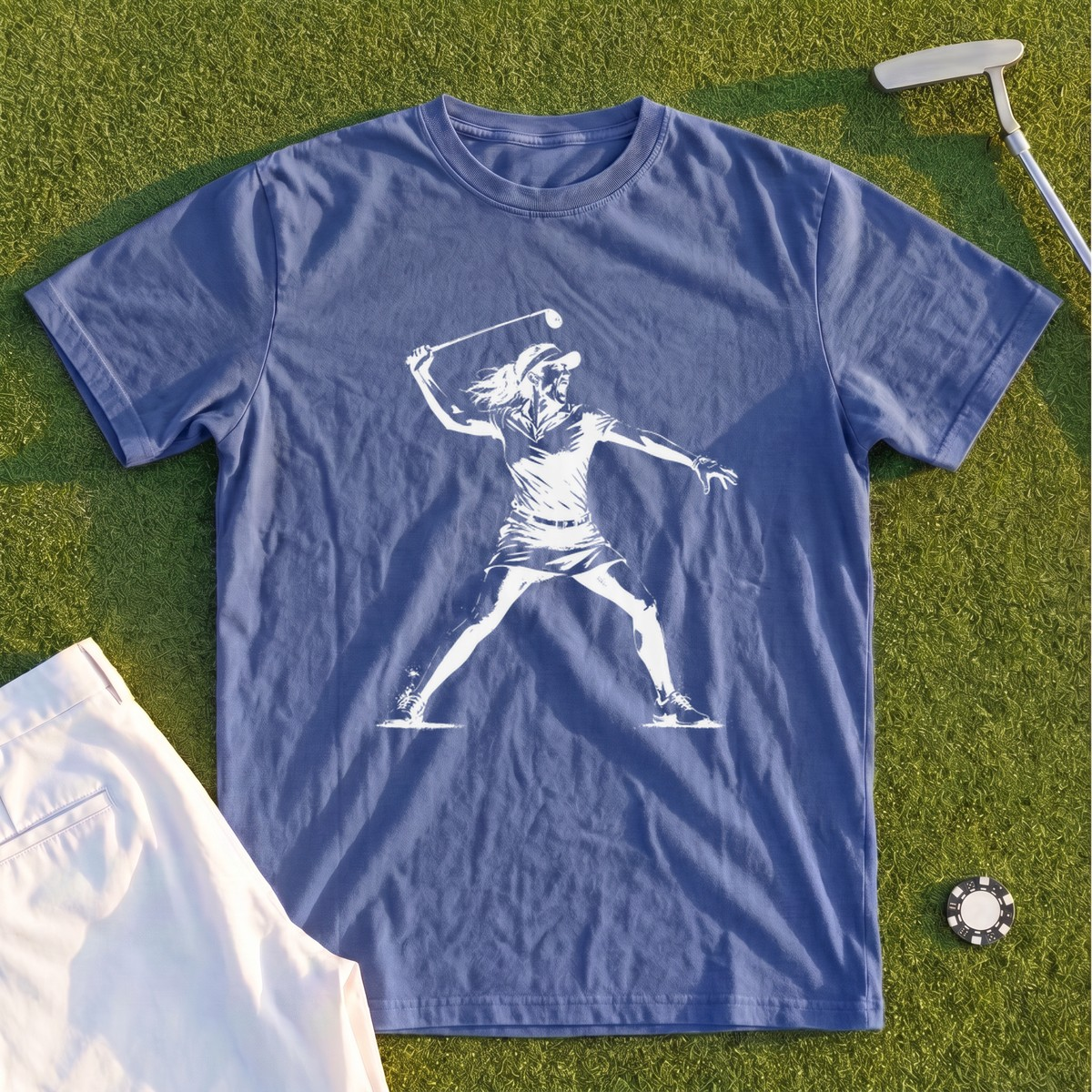 Angry Female Golfer Premium Tee