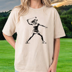 Angry Female Golfer Tee worn on the golf course, Natural