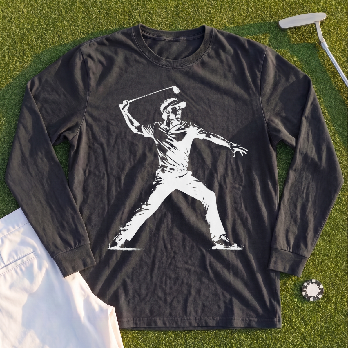 Angry Golfer Long Sleeve Tee