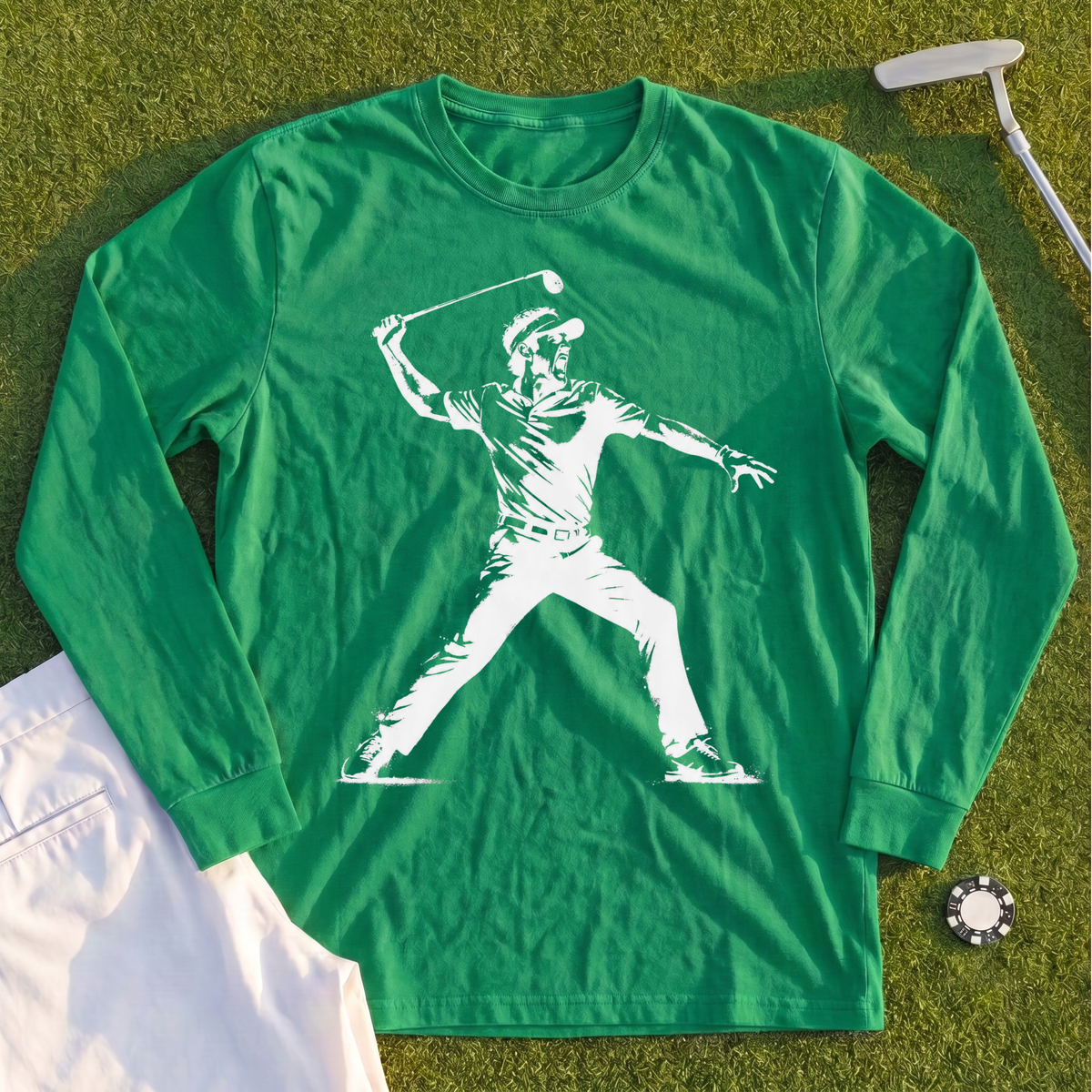 Angry Golfer Long Sleeve Tee