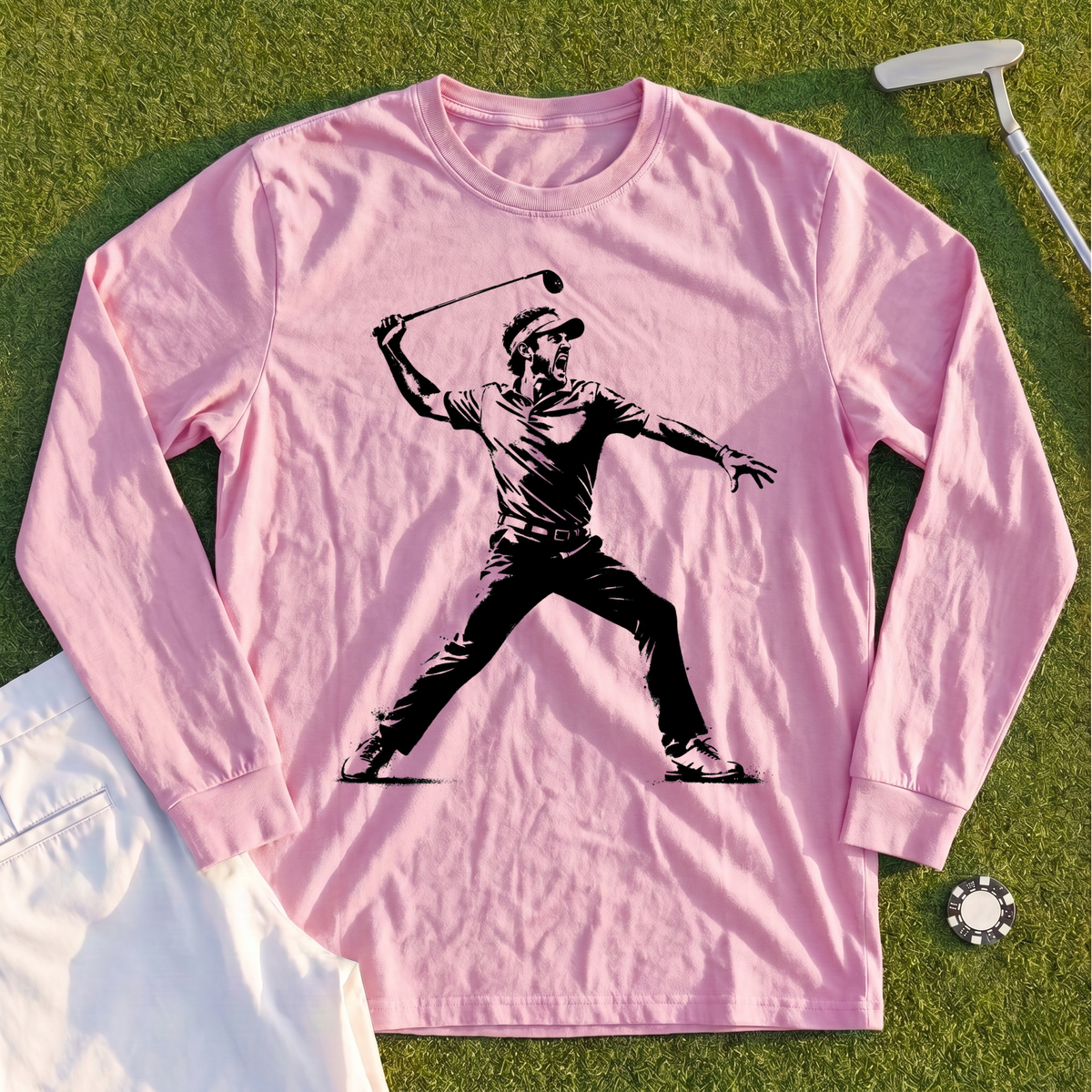 Angry Golfer Long Sleeve Tee