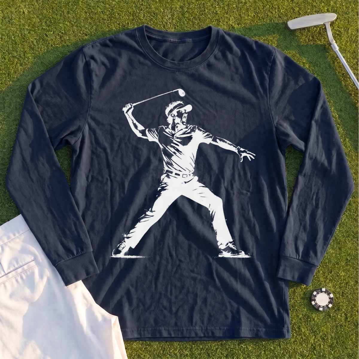 Angry Golfer Long Sleeve Tee