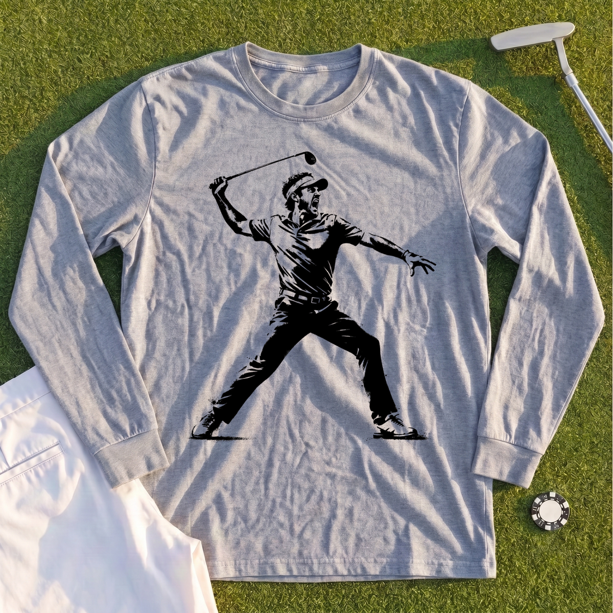 Angry Golfer Long Sleeve Tee