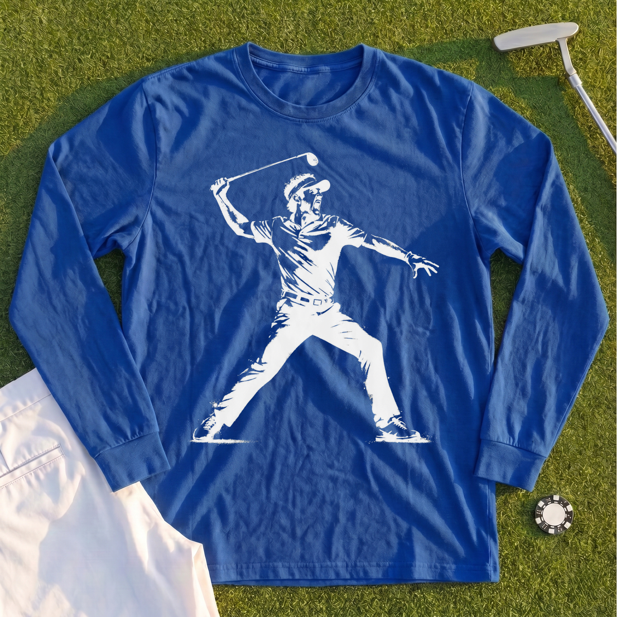 Angry Golfer Long Sleeve Tee