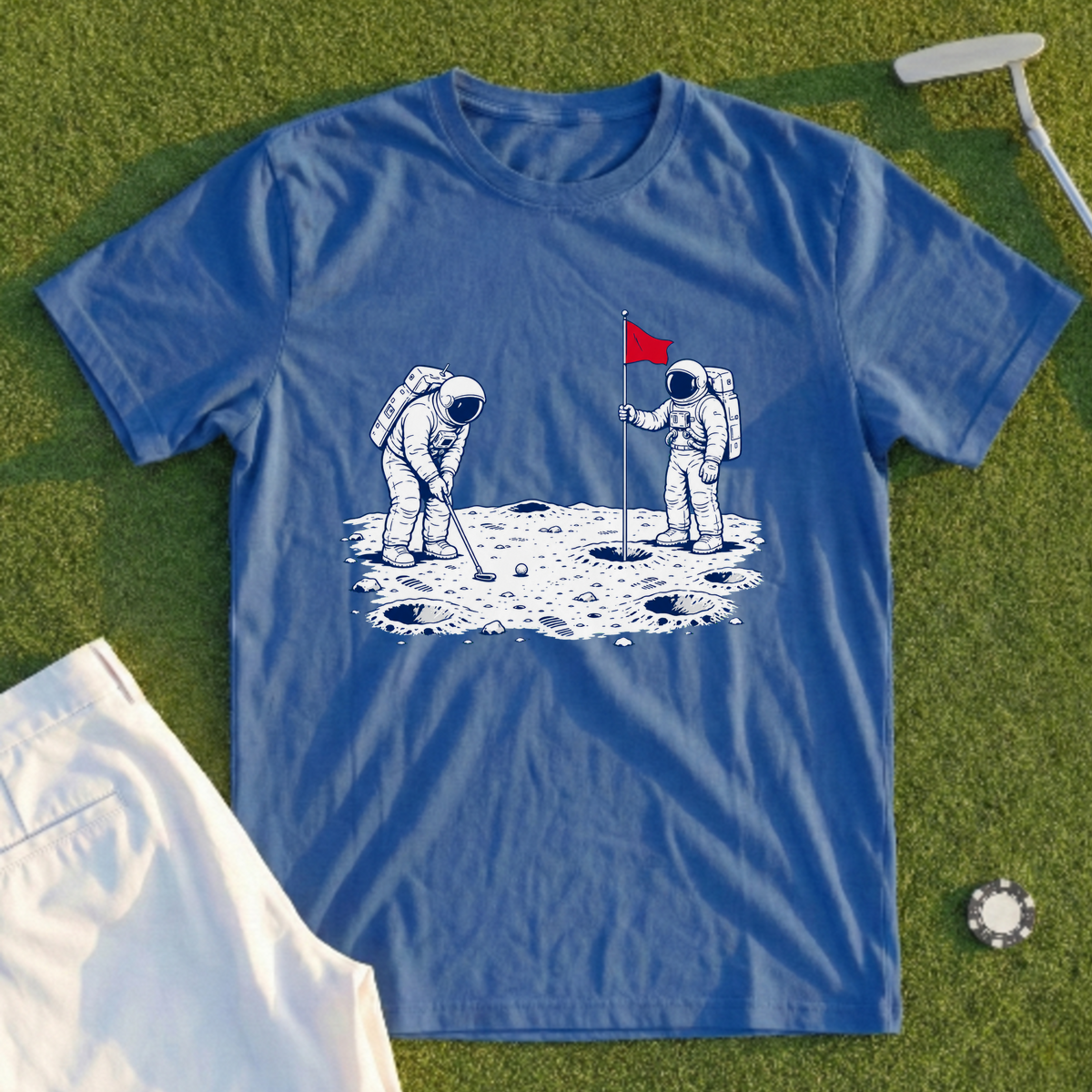 Apollo 14 Tending The Flag Tee
