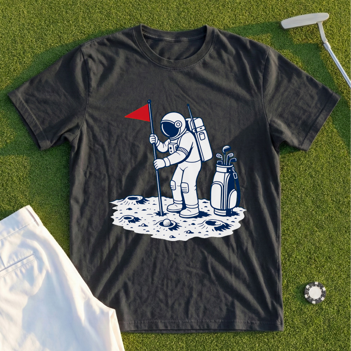 Astronaut Golfer Tee