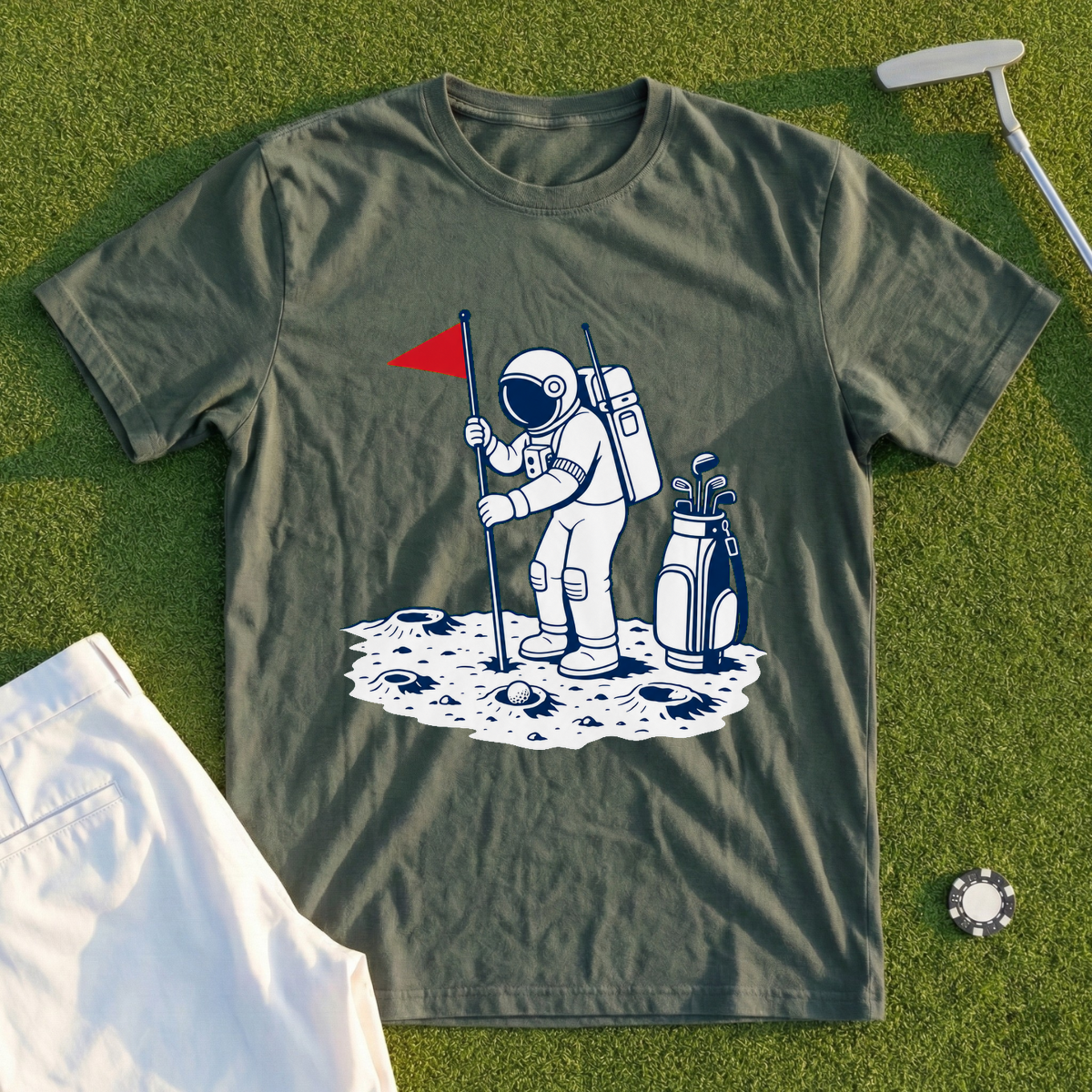 Astronaut Golfer Tee