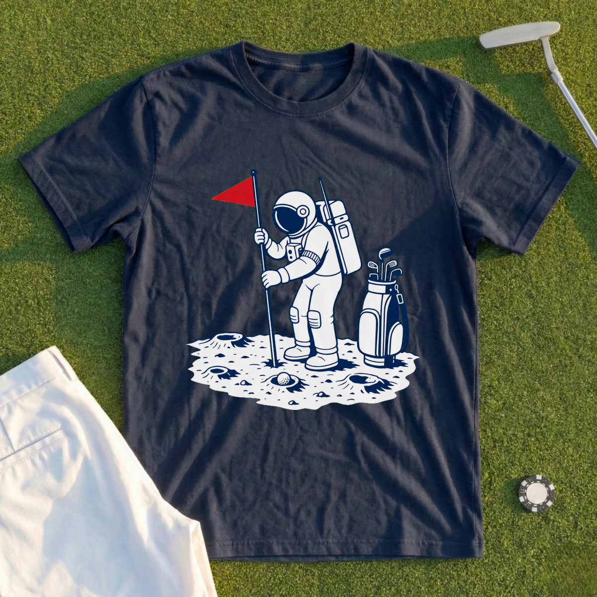 Astronaut Golfer Tee